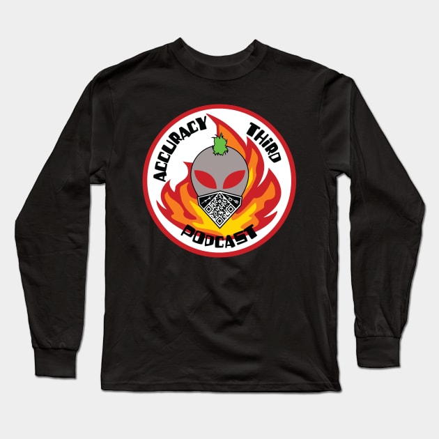 A3rd Mohawk Alien Flame Long Sleeve T-Shirt by AccuracyThird